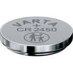Varta Lithium Button Cell Battery CR2450 | 3 V DC | 570 mAh | 1-Blister | Silver Varta Lithium Button Cell Battery CR2450 | 3 V DC | 570 mAh | 1-Blister | Silver