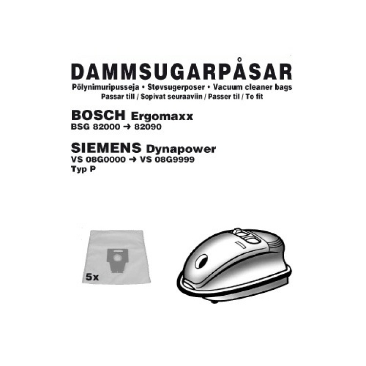 Champion Dust bags Bosch/Siemens 5pcs Champion Dust bags Bosch/Siemens 5pcs