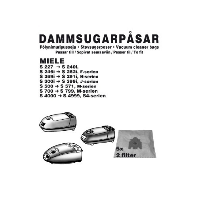 Champion Dammpåsar Miele, 5st