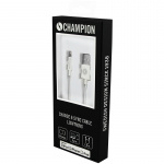 Champion USB-A to Lightning Cable 1m White