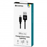 Champion USB-A to Lightning Cable 1m Black