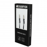 Champion 3,5mm Audio Cable 1m Black Champion 3,5mm Audio Cable 1m Black