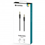 Champion 3,5mm Audio Cable 1m Black Champion 3,5mm Audio Cable 1m Black