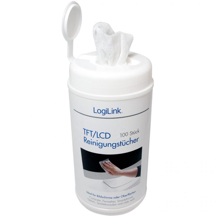 LogiLink Våtservetter LCD/LED 100-p L