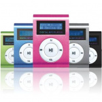Mp3-spelare Med Display MicroSD/SDHC, Rosa