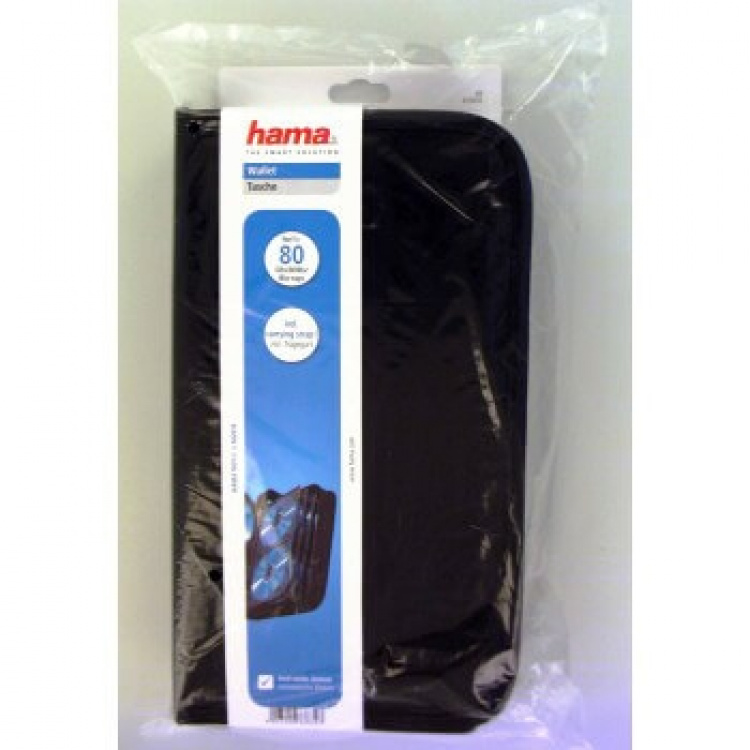 Hama CD/DVD/Blu-ray Wallet 80, bla ck