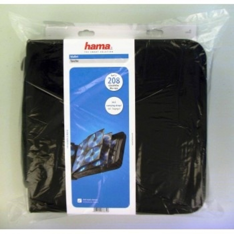 Hama CD/DVD/Blu-ray Wallet 208, bl ack