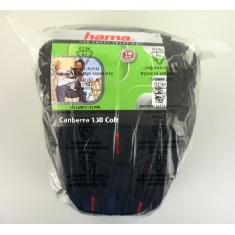 Hama Canberra Camera Bag, 130 Colt , black/red