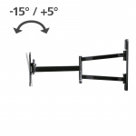 HAMA Väggfäste Fullmotion 2arm Vesa 200x200 Svart