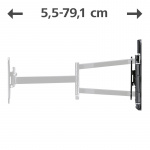 HAMA Väggfäste Fullmotion 2arm Vesa 200x200 Svart