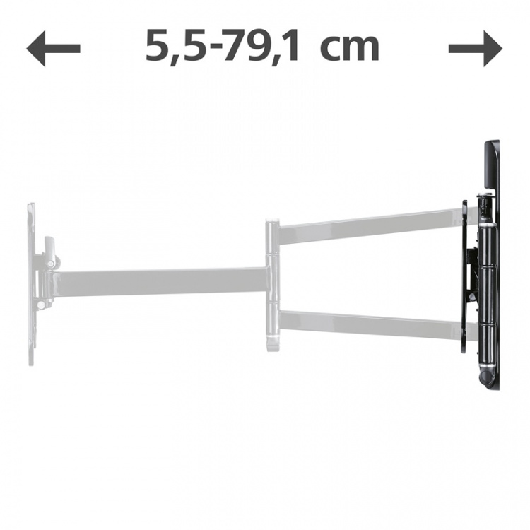 HAMA Väggfäste Fullmotion 2arm Vesa 200x200 Svart