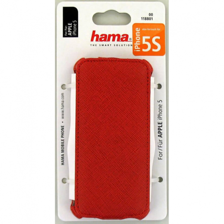 Hama Case Flap Case for Apple iPhone 5/5s/SE, red Hama Case Flap Case for Apple iPhone 5/5s/SE, red