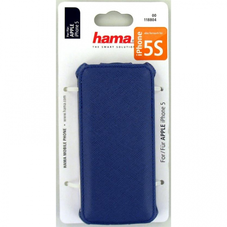 Hama Case Flap Case for Apple iPhone 5/5s/SE, blue