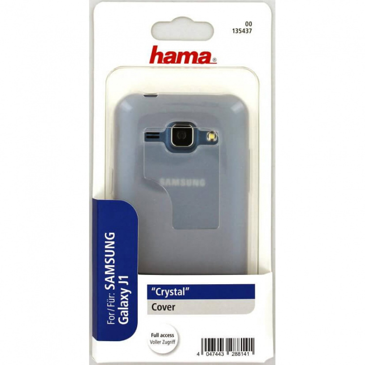 Hama Cover Galaxy J1 Crystal, Transparent