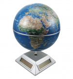Solar-powered globe