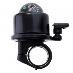 Bicycle bell with compass (Black)