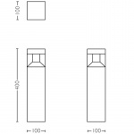 Philips Parterre Piedestal LED 1x8W Sv Philips Parterre Piedestal LED 1x8W Sv