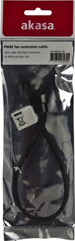 AKASA förlängningskabel för 4-pins fläktar 0,3m