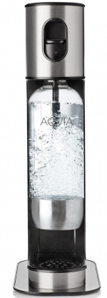 AGA Aqvia Exclusive Steel Black including 2 bottles + kolsyrepatron