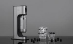 AGA Aqvia Exclusive Steel Black including 2 bottles + kolsyrepatron