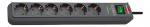 Brennenstuhl Eco-Line 6-way power strip with surge protection 5.00 m H05VV-F 3G1.5 Anthracite