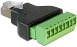 DeLOCK terminalblocksadapter, RJ45 hane, 8-pin