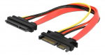 Kabel SATA 22pin > 22pin St/Bu Verlängerung 20cm Kabel SATA 22pin > 22pin St/Bu Verlängerung 20cm
