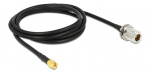 DeLOCK antenna cable, N jack - RP SMA plug , 50Ohm, 1,5m, black DeLOCK antenna cable, N jack - RP SMA plug , 50Ohm, 1,5m, black