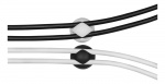 DELTACO self adhesive cable holder in rubber, 6-pack, black/white/gray DELTACO self adhesive cable holder in rubber, 6-pack, black/white/gray
