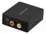 DELTACO audio converter from digital to analog with 3,5mm, black