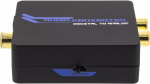 DELTACO audio converter from digital to analog with 3,5mm, black