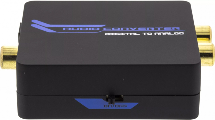 DELTACO audio converter from digital to analog with 3,5mm, black