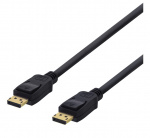 DELTACO DisplayPort monitor cable, 20-pin m - m, 10m, black
