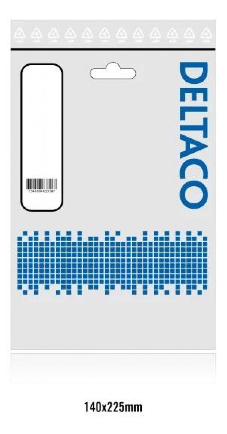 DELTACO HDMI cable, lockable, HDMI High Speed with Ethernet, 1,5