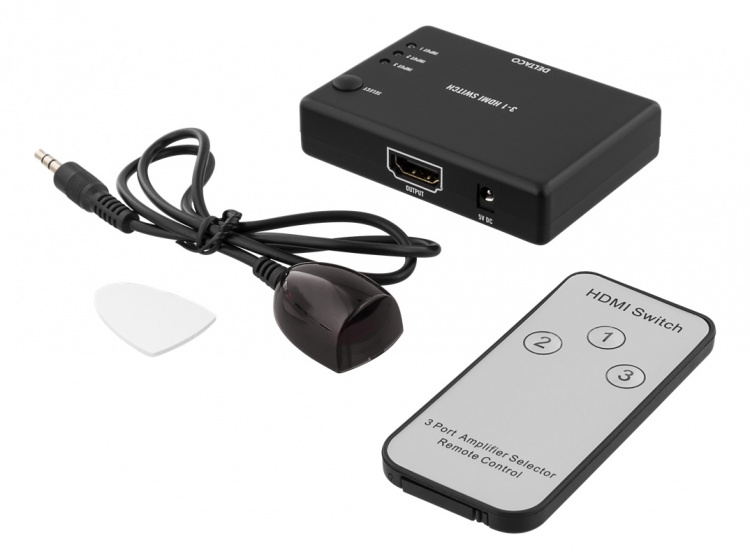 DELTACO HDMI Switch, 3 inputs to 1 output, sup 4K in 60Hz, 7.1, black DELTACO HDMI Switch, 3 inputs to 1 output, sup 4K in 60Hz, 7.1, black
