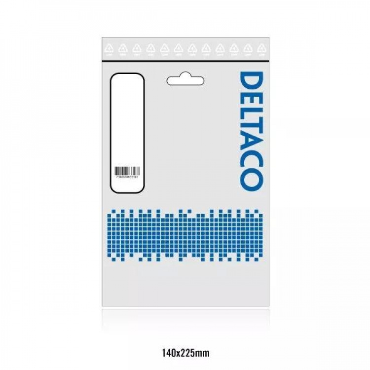 DELTACO antennkabel 100Hz 1m, ferritkärnor