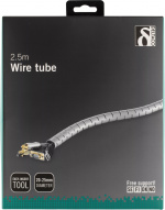 DELTACO nylon wire tube, 25mm diameter tool included, 2.5m, silver DELTACO nylon wire tube, 25mm diameter tool included, 2.5m, silver