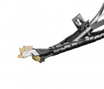 DELTACO nylon wire tube, 25mm diameter tool included, 2.5m, black