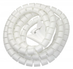 DELTACO nylon wire tube, 25mm diameter tool included, 2.5m, white DELTACO nylon wire tube, 25mm diameter tool included, 2.5m, white
