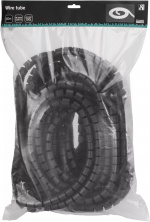DELTACO nylon wire tube, 25mm diameter tool included, 20m, black