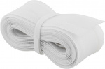 DELTACO nylon cable wrap, hook and loop fastener, 5m, white DELTACO nylon cable wrap, hook and loop fastener, 5m, white