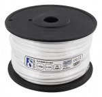 DELTACO Modularkabel, 6P, rulle, 100m, vit