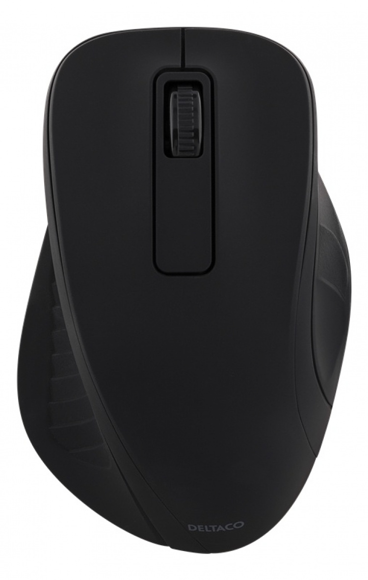 DELTACO wireless optical mouse 2,4GHz, 3 buttons with a scroll, black DELTACO wireless optical mouse 2,4GHz, 3 buttons with a scroll, black