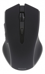 DELTACO wireless optical mouse, 5 buttons + scroll, 1600 DPI, USB, bla