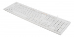 DELTACO Keyboard, 105 keys, Nordic layout, USB, white, 13 media keys,