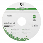 DELTACO S/FTP Cat6a installation cable, for outdoor use, 100m, black