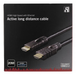 DELTACO active HDMI cable, HDMI High Speed with Ethernet, 20m, black DELTACO active HDMI cable, HDMI High Speed with Ethernet, 20m, black