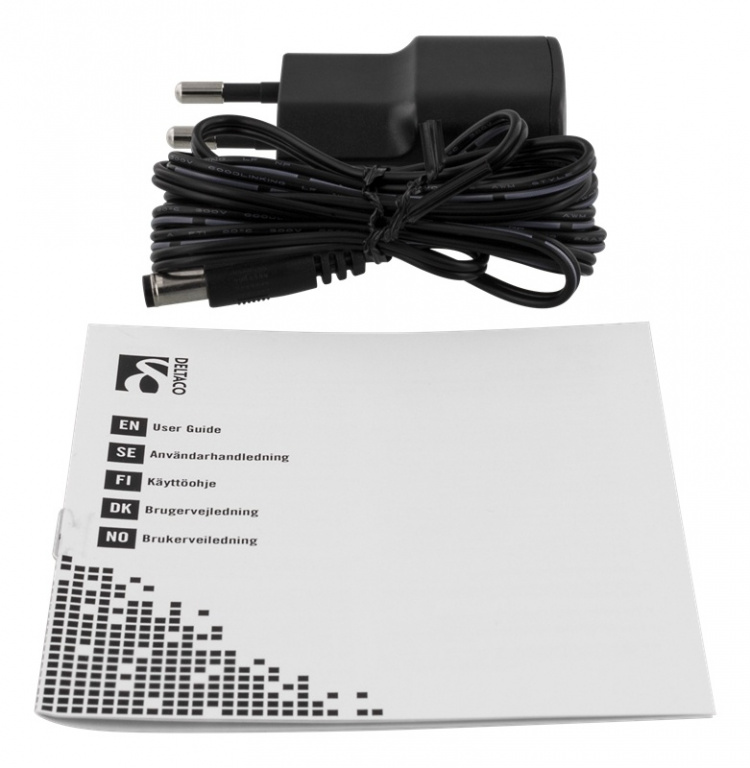 DELTACO PRIME HDMI splitter, 1 in, 2 out, HDMI 2.0, 4K, UHD, 3D, black