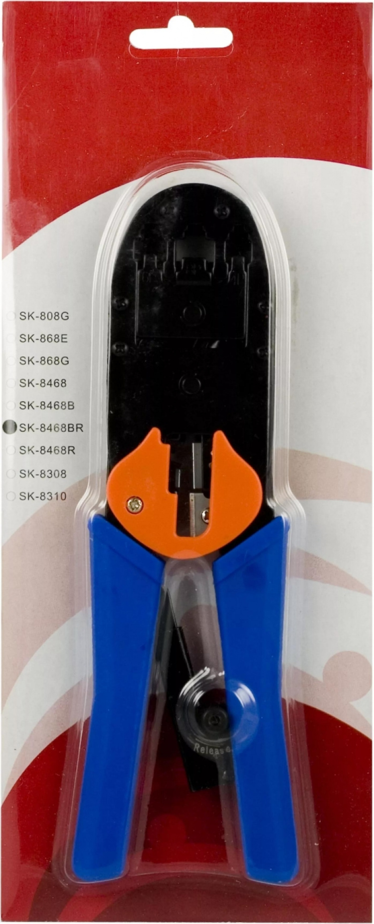 DELTACO Modularverktyg för 4/6/8-pin med avbitare/avskalare