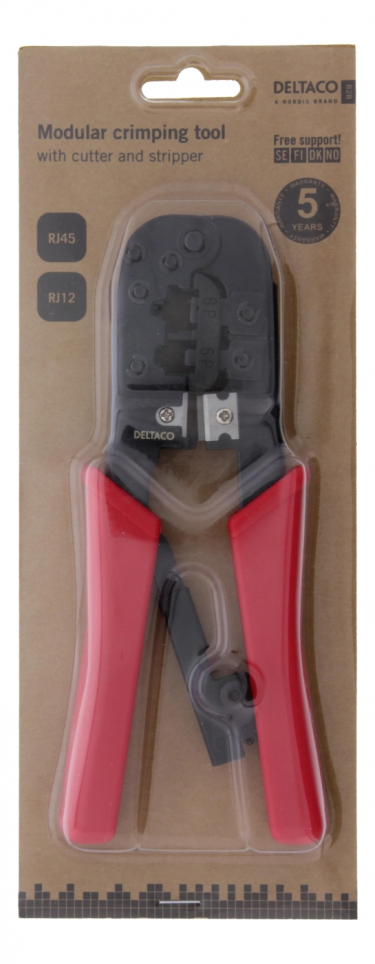 DELTACO Modular tool for 6/8 pin with cutter / peelerDELTACO Modular t DELTACO Modular tool for 6/8 pin with cutter / peelerDELTACO Modular t